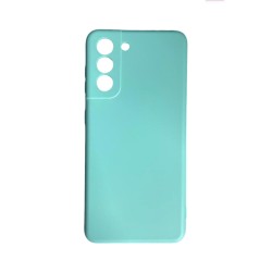 Capa de Silicone com Moldura de Câmera para Samsung Galaxy S21 Verde