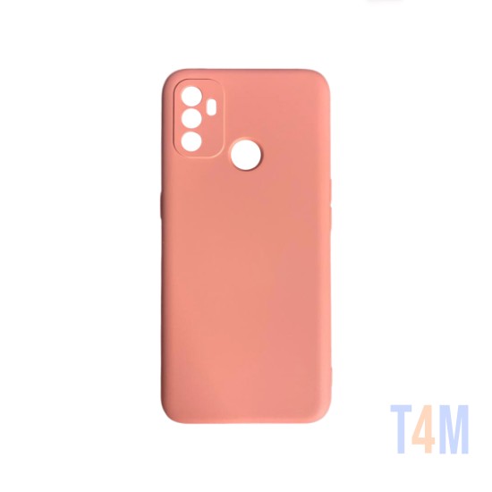 Silicone Case with Camera Shield for Oppo A53/A53s Pink