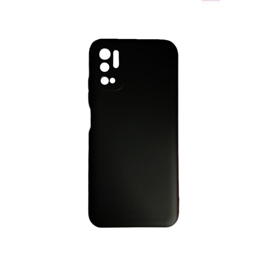 Silicone Case with Camera Shield for Xiaomi Redmi Note 10 5g Black