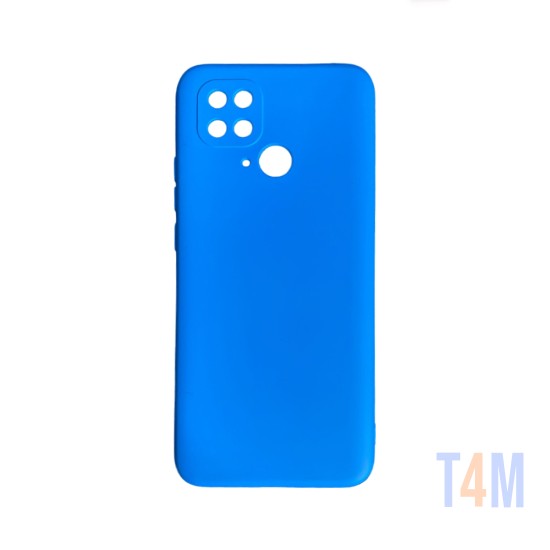 Funda de Silicona con Marco de Cámara para Xiaomi Redmi 10c Azul