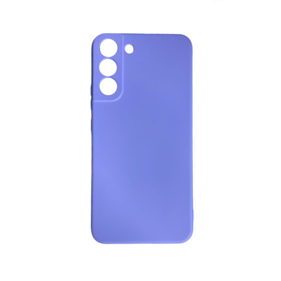 Silicone Case with Camera Shield for Samsung Galaxy S22 Plus Purple