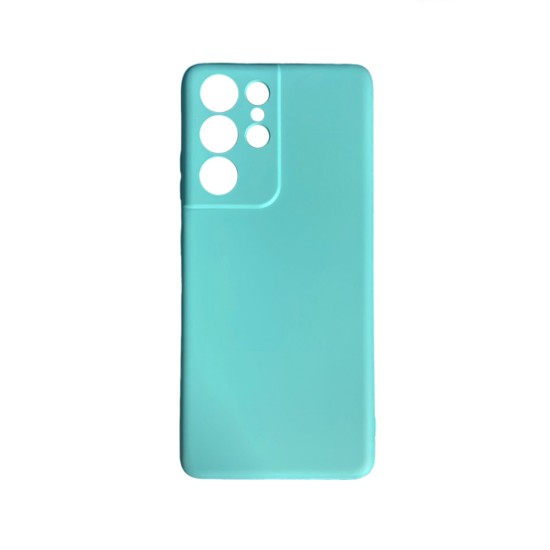 Silicone Case with Camera Shield for Samsung Galaxy S21 Ultra Green