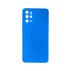 Capa de Silicone com Moldura de Câmera para Samsung Galaxy S20 Plus Azul