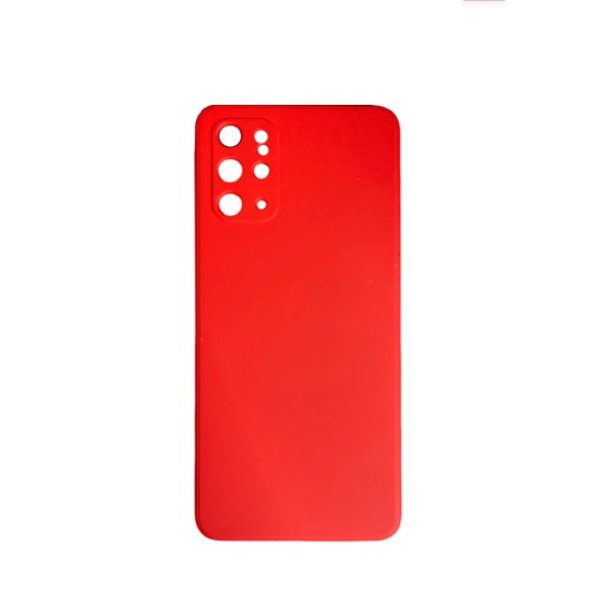 Silicone Case with Camera Shield for Samsung Galaxy S20 Plus Red