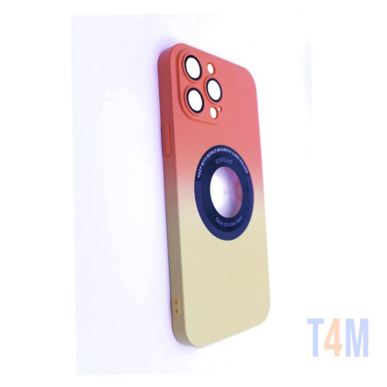 Magnetic Case with Camera Lens for Apple iPhone 13 Pro Max Orange