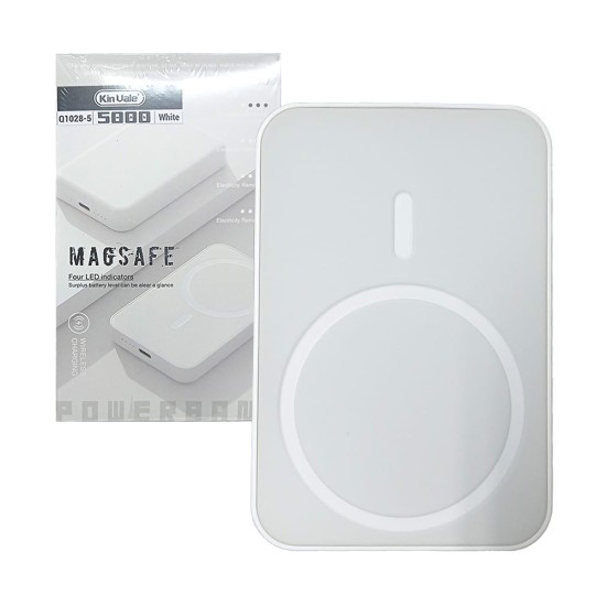 Kin Vale Magnetic Power Bank Q1028-5 5000mAh White