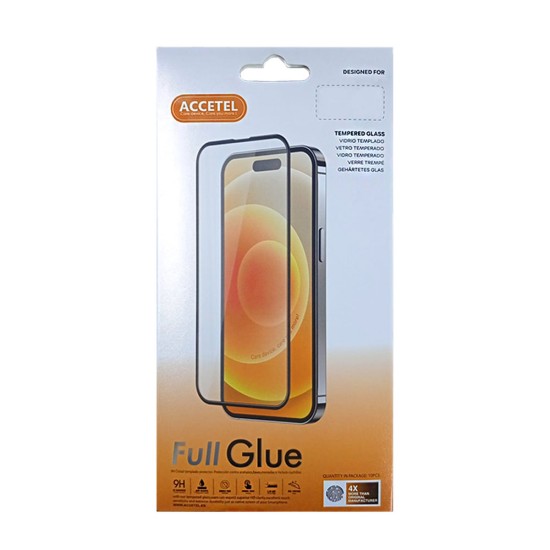 Protetor de Vidro Completo Full Glue para Apple iPhone 16 Plus Preto