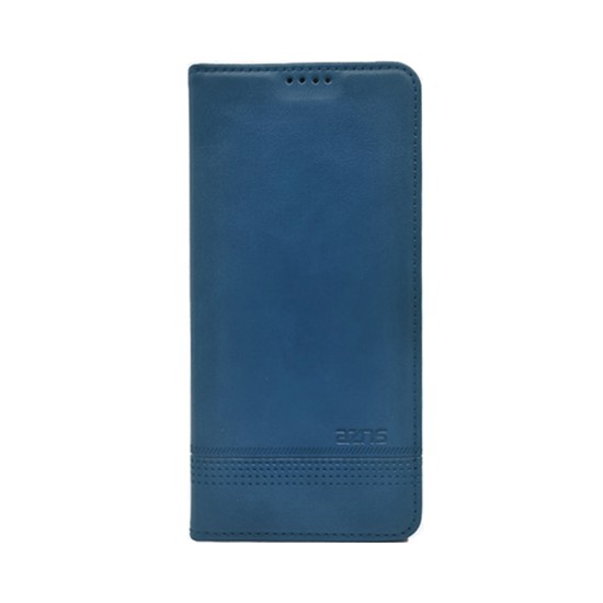 Leather Flip Cover with Internal Pocket for Samsung Galaxy S23 Blue