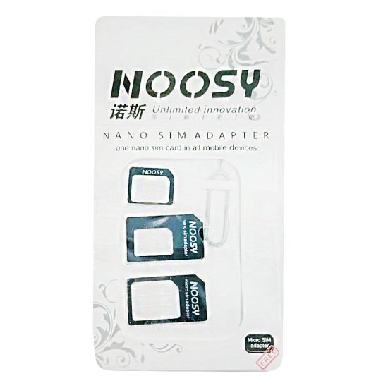 NOOSY NANO SIM ADAPTOR ONE NANO SIM CARD IN ALL MOBILE DEVICE COMAPTIVEL