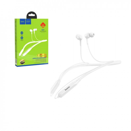 HOCO WIRELESS EARPHONES ES51 ERA SPORTS 130MAH WHITE