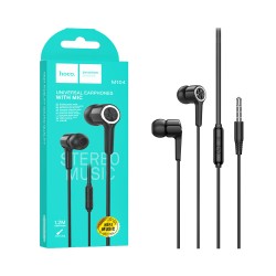 Auscultadores Universal Hoco M104 Gamble com Cabo e Microfone 3,5mm 1,2m Preto Auscultadores Universal Hoco M104 Gamble com Cabo e Microfone 3,5mm 1,2m Preto