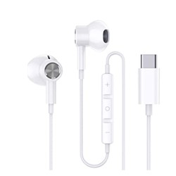 NEW SCIENCE HEAPHONES TYPE C WITH MICROPHONE AND VOLUME BUTTONS WHITE ORIGINAL REF: 3991