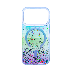 Hard case with Designer Magnetic Glitter Gradient for Apple iPhone 17 Pro Max Pink