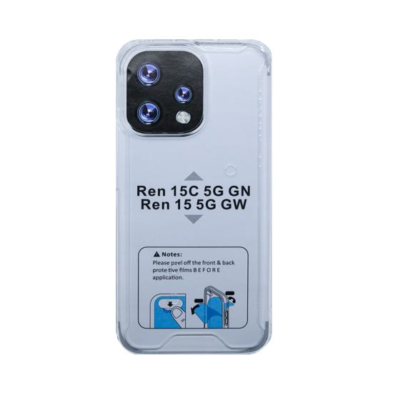 Capa de Silicone Dura para Oppo Reno 15 5G/Reno 15C Transparente
