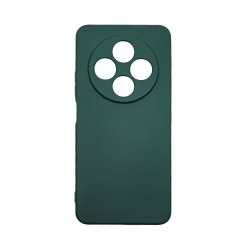 Funda de Silicona con Marco de Cámara para Redmi 17C Verde Oscuro