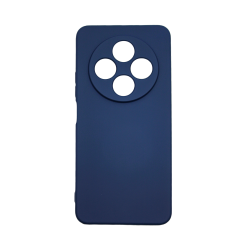 Capa de Silicone com Moldura de Câmera para Redmi 17C Azul Escuro