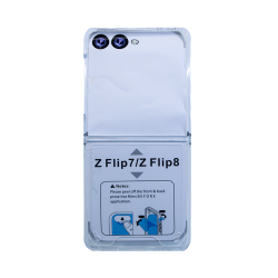 Hard Silicone Case for Samsung Galaxy Z Flip8/F776B Transparent