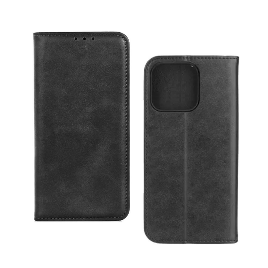 Leather Flip Cover with Internal Pocket for Xiaomi Redmi 17 Black