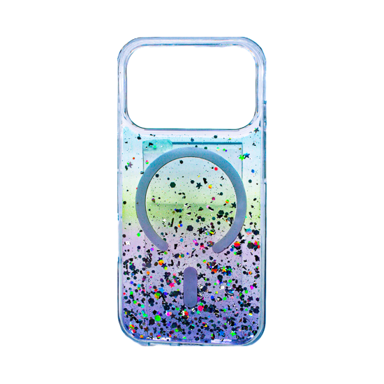 Hard case with Designer Magnetic Glitter Gradient for Apple iPhone 17 Pro Max Purple