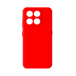 Capa de Silicone Com Moldura De Câmera para Huawei Honor 400 Smart Vermelho