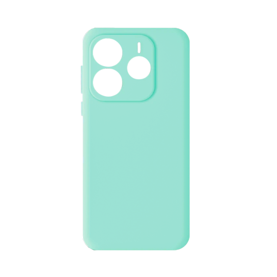 Capa de Silicone Com Moldura De Câmera para Xiaomi Redmi Note 14 4G Verde Coral