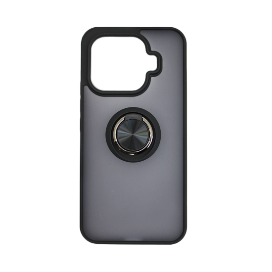 Capa com Anel de Suporte para Xiaomi 17T Pro Preto Fumado