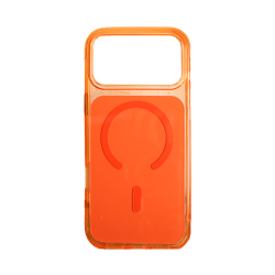 Designer Magnetic Acrylic Hard Case for Apple Iphone 17 Pro Max Orange