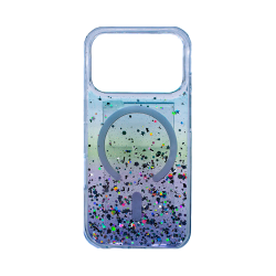 Hard case with Designer Magnetic Glitter Gradient for Apple iPhone 17 Pro Purple