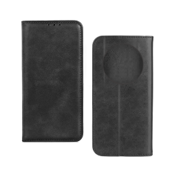 Leather Flip Cover with Internal Pocket for Xiaomi Redmi 17C 4G Black