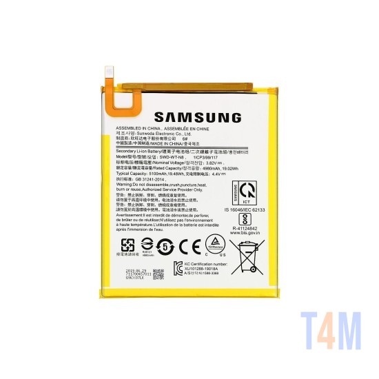 SAMSUNG GALAXY TAB A 8.0 2019 (SM-T290 SM-T295) SWD-WT-N8 , 5100MAH BATTERY ORIGINAL	