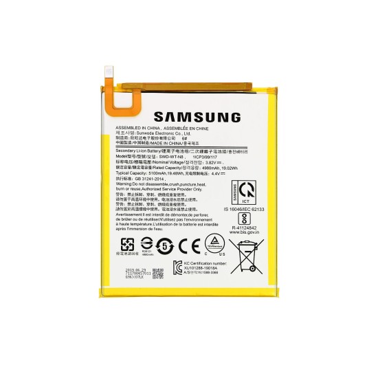 SAMSUNG GALAXY TAB A 8.0 2019 (SM-T290 SM-T295) SWD-WT-N8 , 5100MAH BATTERY ORIGINAL	